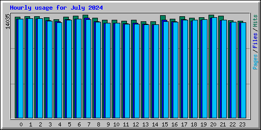 Hourly usage for July 2024